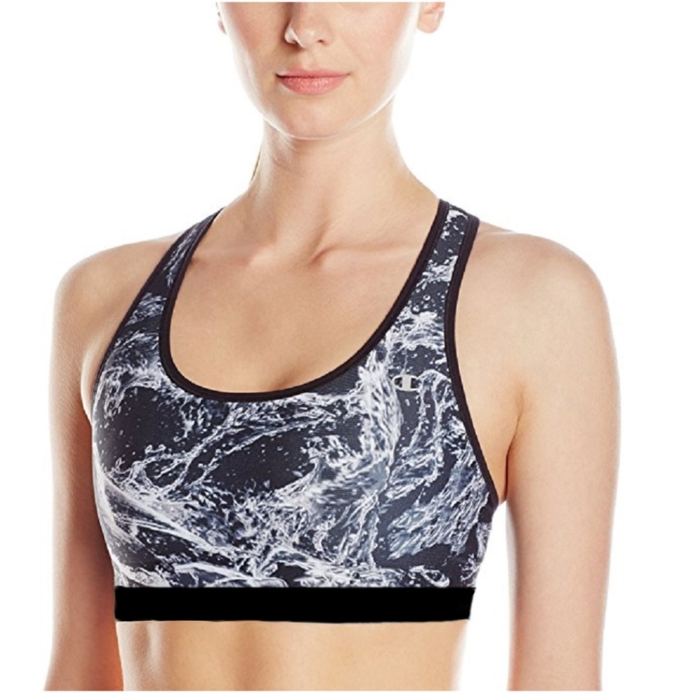 Champion Absolute Sports Bra Racerback Black White